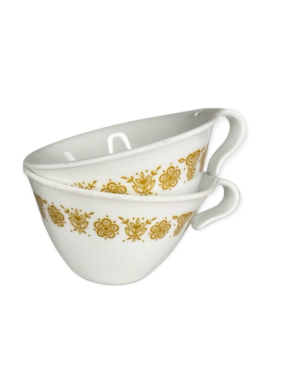 Vintage Corelle Butterfly Open Hook Cups | Set of 2